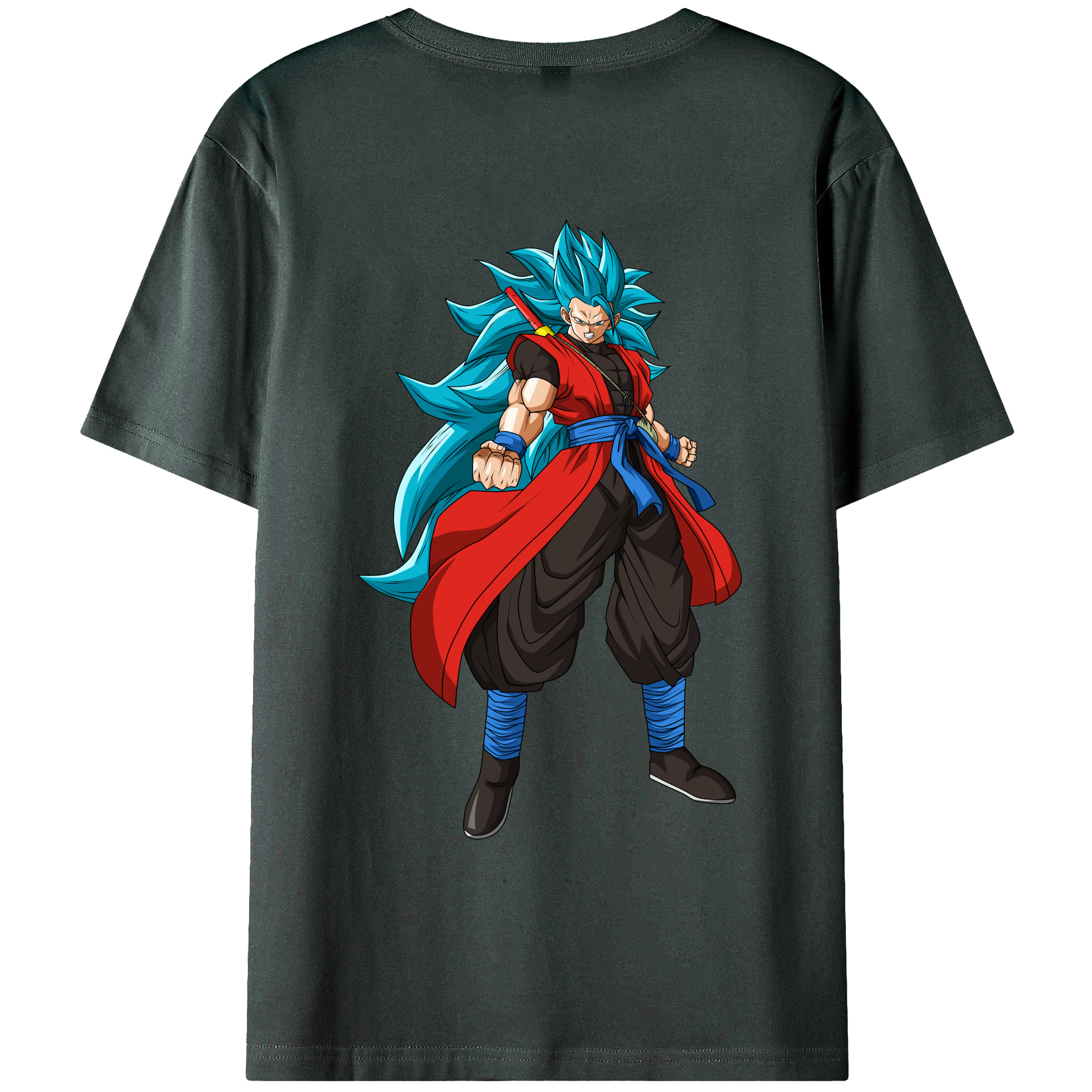 （画像用） ドラゴンボール ベジット DRAGON BALL Vegetto 綿100％ メンズ半袖Tシャツ（バックプリント） 通気性